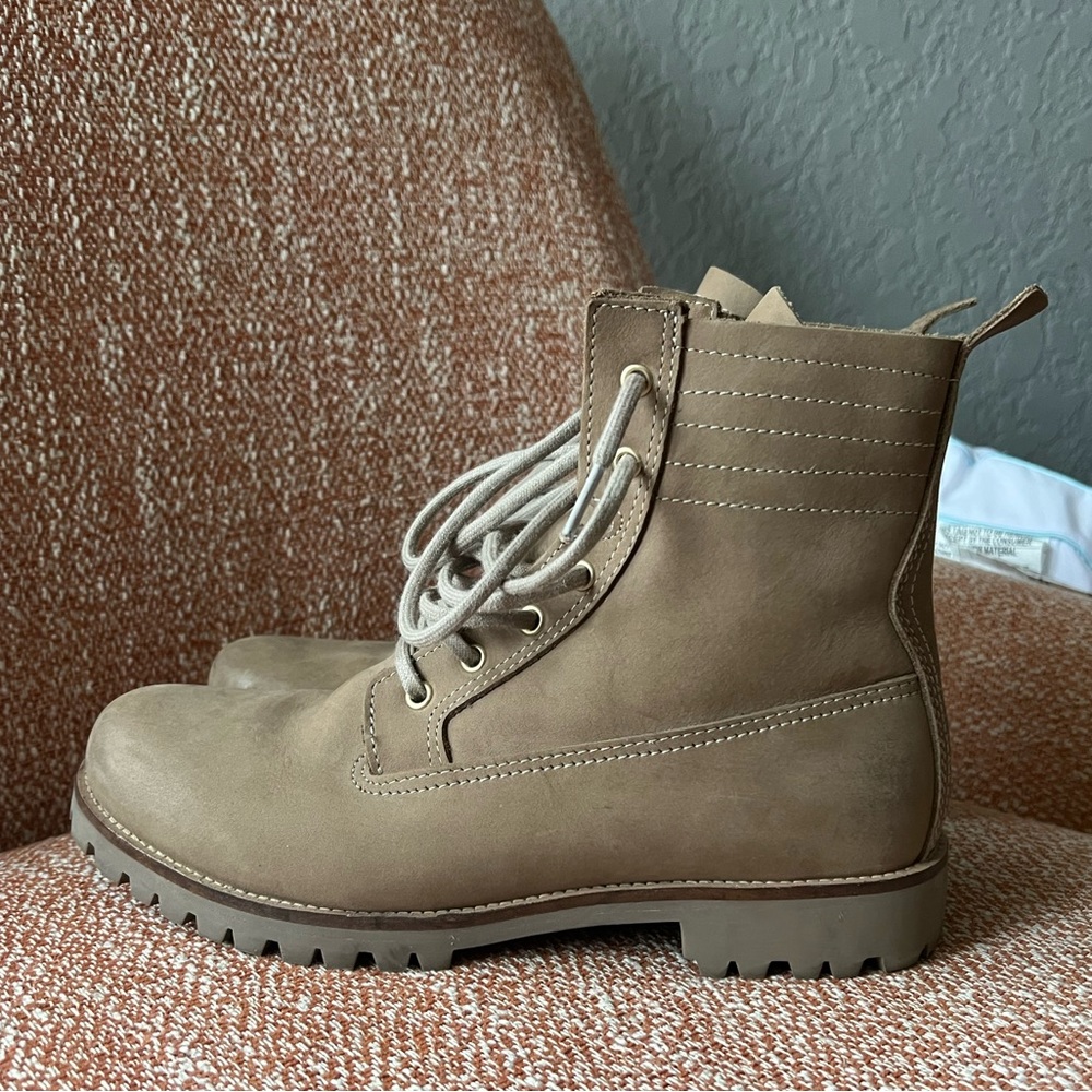 Blackstone sheepskin lined combat boots